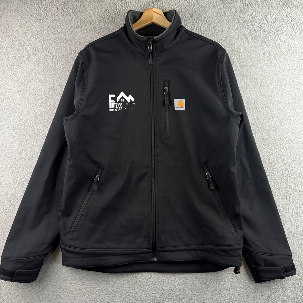 Carhartt Rain Defender Crowley Softshell Jacket Black Mens Medium OJ2199-M